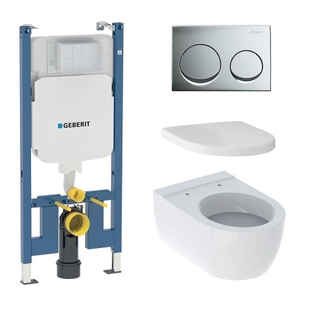 Комплект унитаз с инсталляцией Geberit Alpha iCon 500.175.21.I (SET.ALFA.ICON.01)