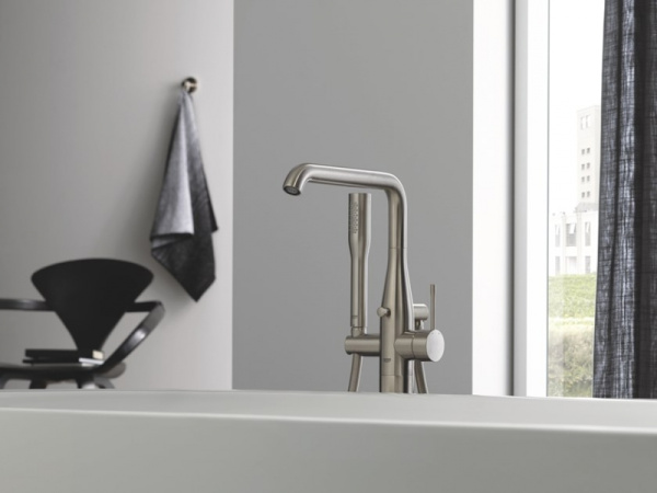 Смеситель напольный для ванны Grohe Essence New 23491 EN1 (23491EN1) никель матовый