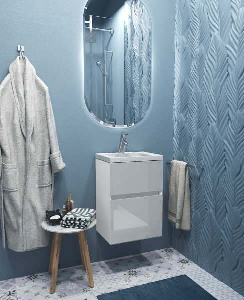 Тумба с раковиной Marka One Bumble 40П Ц0000001481