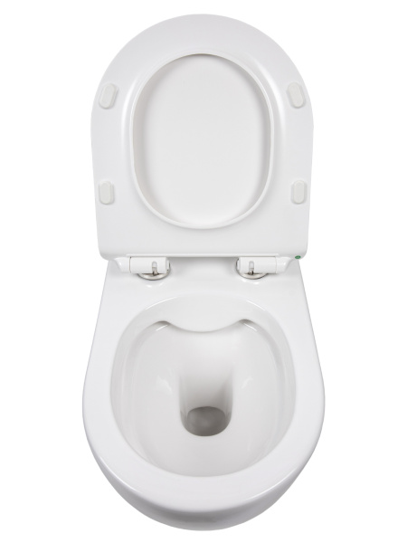 Унитаз подвесной Orange C07-100W безободковый, сиденье с микролифтом