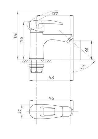 Смеситель для раковины ПСМ-Профсан  ПЛЮС  PSM-759-046