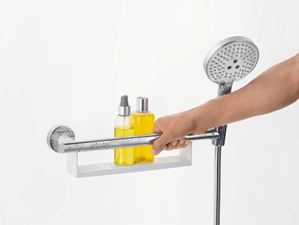 Поручень с полкой Hansgrohe Unica Comfort 26328400 Поручень с полкой Hansgrohe Unica Comfort 26328400