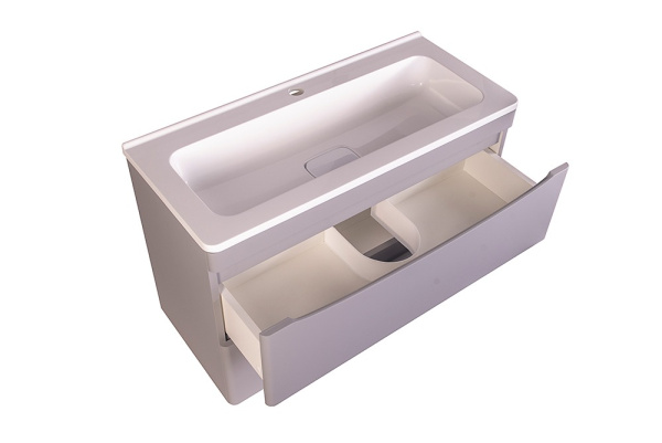 Тумба под раковину напольная Style Line Бергамо СС-00002323 серый