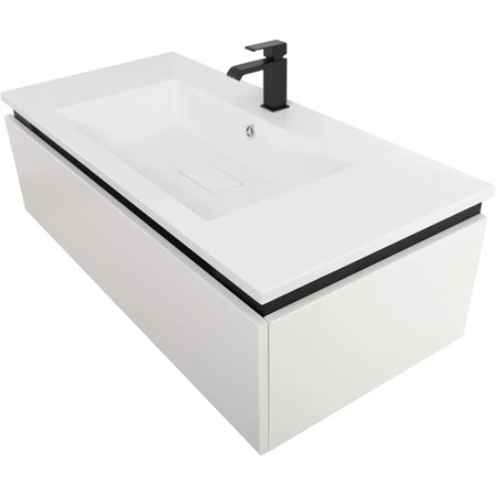 Тумба под раковину Cezares SLIDER-1000-1C-SO-BO Bianco Opaco