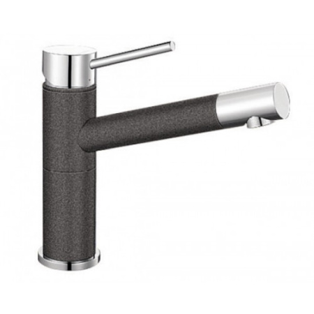 Смеситель Blanco Alta Compact Silgranit (антрацит/хром) 515323