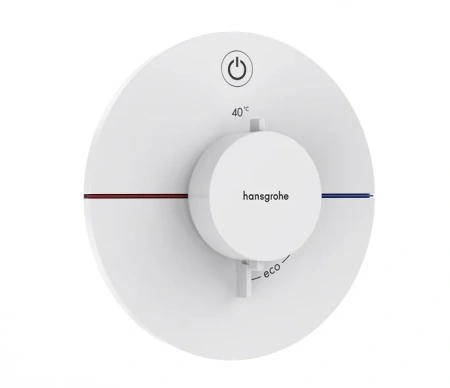 Термостат для душа Hansgrohe ShowerSelect Comfort S 15553700 белый матовый