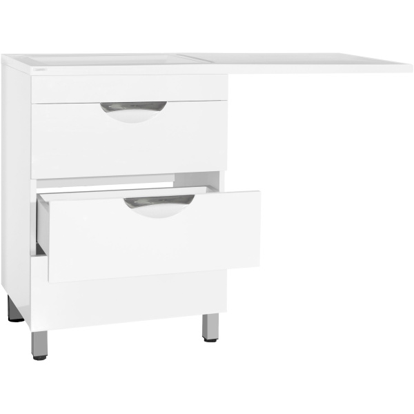 Тумба под стиральную машину напольная Style Line Жасмин 60 ЛС-00000644 белый