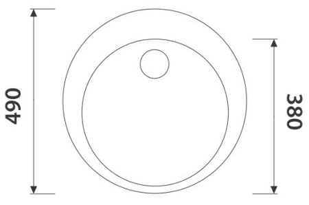 Кухонная мойка KAISER KGM-490 гранит (KGM-490-SB)