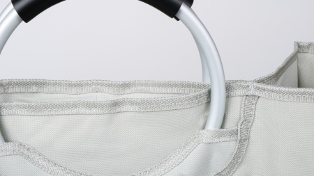 Корзина для белья FIXSEN LOFT STYLE с алюминиевыми ручками серая FX-1021