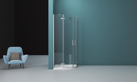 Душевой уголок (100х100) BelBagno KRAFT-R-2-100-C-Cr