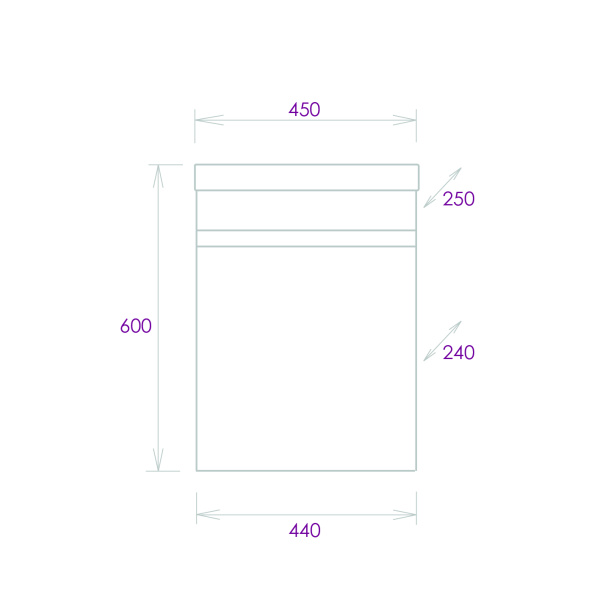 Тумба под раковину подвесная Onika Милтон 45 104513