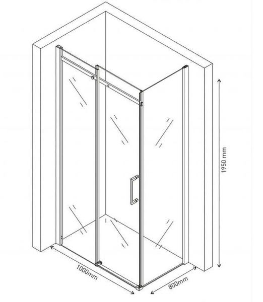 Душевой уголок Berges Wasserhaus Melita (100х80) 061015