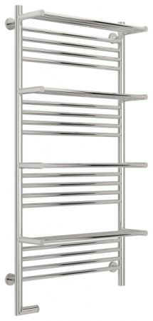 Полотенцесушитель Электрический Cунержа Богема с полкой 2.0 Левый (1200x600) ФЛОК Пурпурный 58-5208-1260