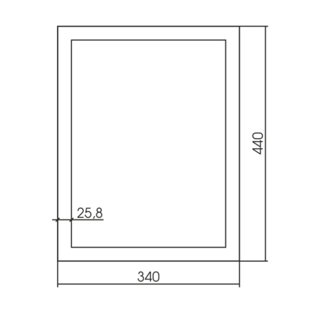 Зеркало (34х44) Silver Mirrors Магнат ФР-00002186