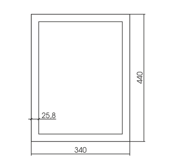Зеркало (34х44) Silver Mirrors Магнат ФР-00002186
