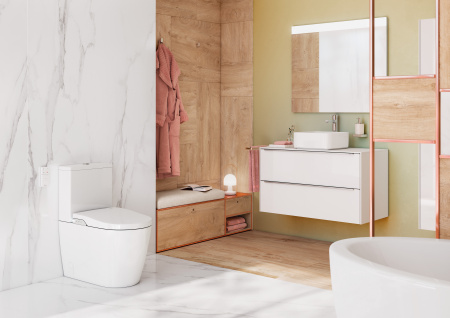 Унитаз напольный с бачком Roca Inspira In-Wash rimless 80306L001