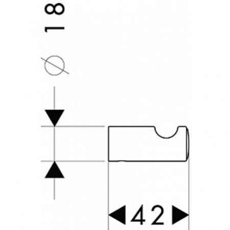 Крючок Hansgrohe Logis Classic 41611000