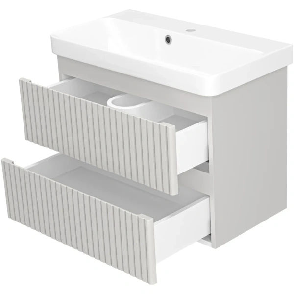 Тумба под раковину 70 Brevita Victory  VIC-09070-0302Я без раковины, серый кашемир