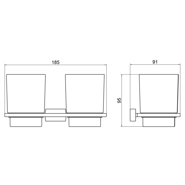 Стакан для зубных щеток Timo Torne 43034/03