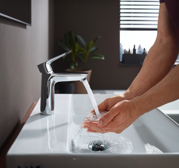 Смеситель для раковины с донным клапаном Hansgrohe Talis E 71710000 хром