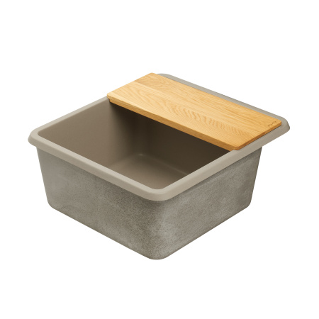 Кухонная мойка Aquaton Беллис 57 1A724932BS250 серый шелк