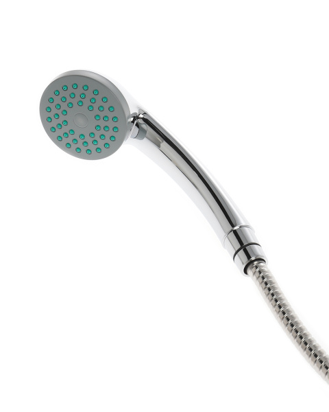 Смеситель для ванны двухвентильный полимерный универсальный с душевым набором OneLife P03-221cr хром