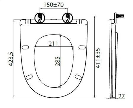 Крышка-сиденье BelBagno BB045/051SC