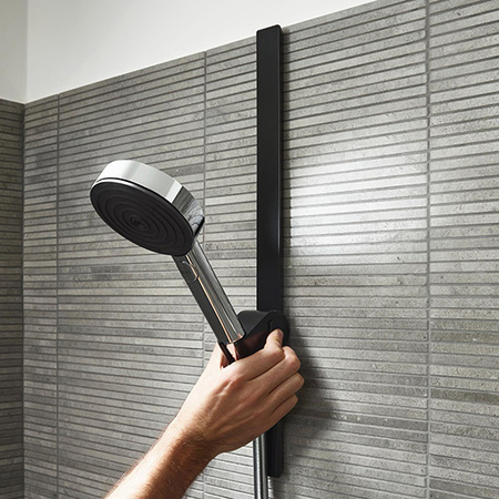 Держатель для ручного душа Hansgrohe WallStoris 27917670 черный матовый