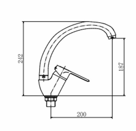 Смеситель для кухни FASHUN A4104-2