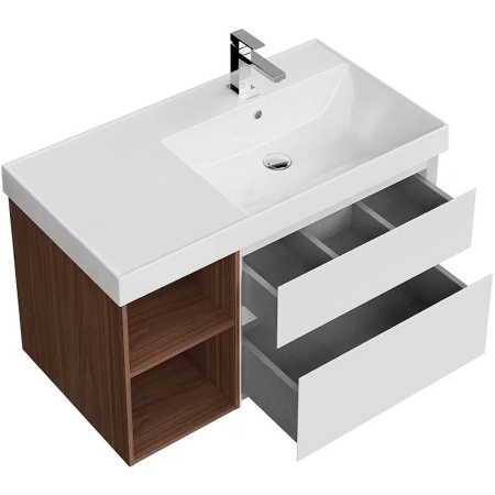 Тумба под раковину Kerama Marazzi Cubo 90 CUB.90.2Rh\WHTM.N матовая