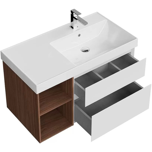 Тумба под раковину Kerama Marazzi Cubo 90 CUB.90.2Rh\WHTM.N матовая