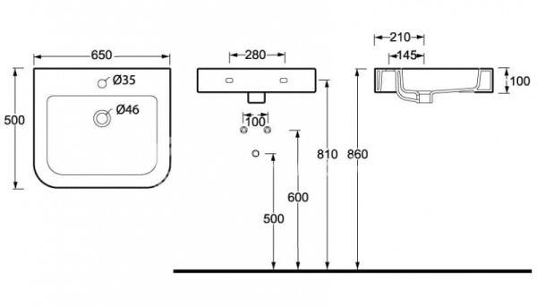 Раковина BelBagno Alise ВВ540L