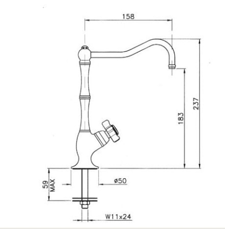Смеситель Nicolazzi Traditional 1435OG11
