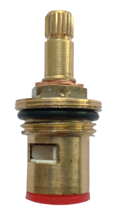Кран-букса керамическая ПСМ 1/2" 20 шлицов удлиненная 2 резьбы PSM-1292-20
