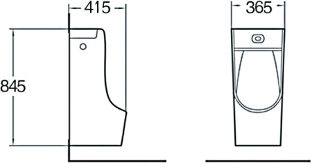 Писсуар сенсорный SantiLine SL-6003