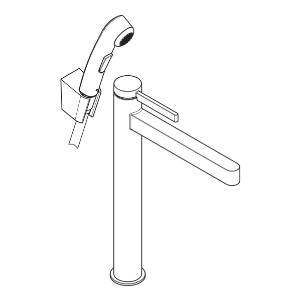 Смеситель для раковины с гигиеническим душем Hansgrohe HG Finoris 76220000