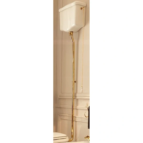 Труба сливная для высокого бачка Kerasan 757391 золото