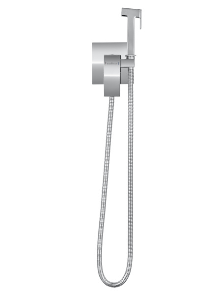 Смеситель с гигиеническим душем встраиваемый WONZON & WOGHAND CUBE, хром WW-88829016-CR Смеситель с гигиеническим душем встраиваемый WONZON & WOGHAND CUBE, хром WW-88829016-CR