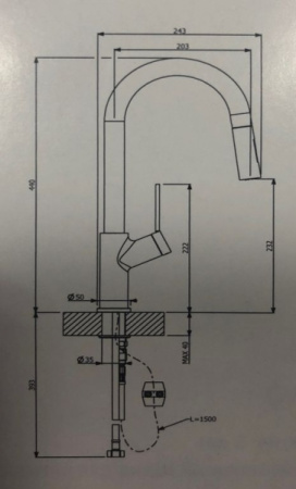 Смеситель Reginox Lambro, хром 43901