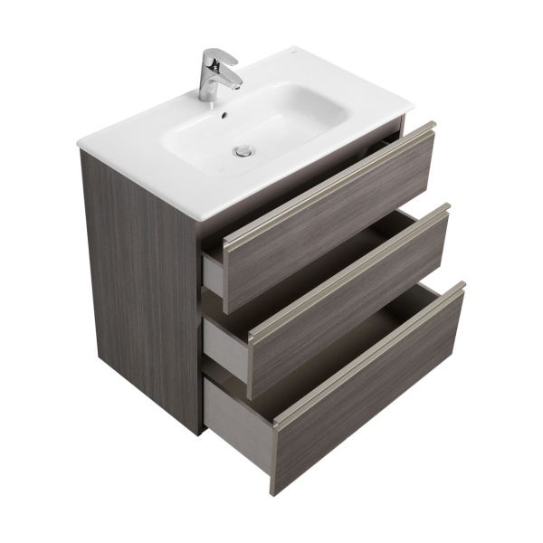 Тумба под раковину Roca Gap 80 городской дуб, 3 ящика, A857406402