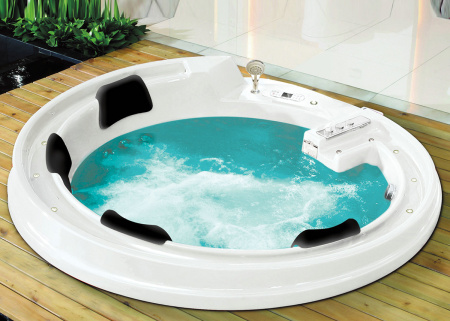 Акриловая ванна (190х190) Gemy G9090 K с гидромассажем, универсальная