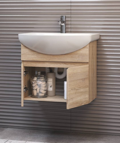 Тумба под раковину подвесная VIGO Wing 60 tp.WIN.BAL.60.2D дуб сонома