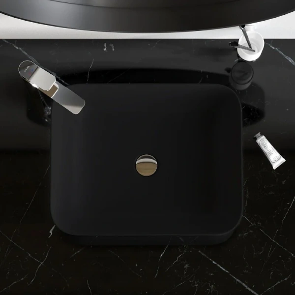 Раковина накладная Am.Pm Func M8FWCC10510BM черный матовый