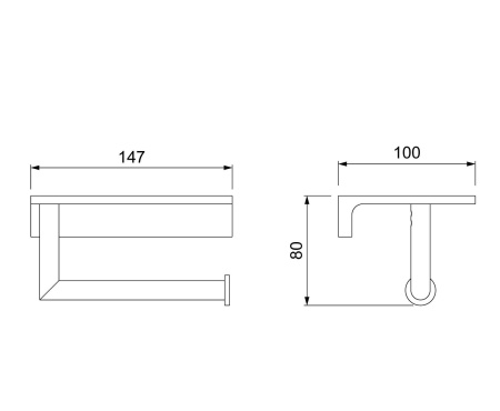 Бумагодержатель Timo Saona 13043/03 черный