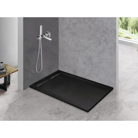 Поддон из искусственного мрамора (120х90) CEZARES TRAY-AS-AH-120/90-30-NERO