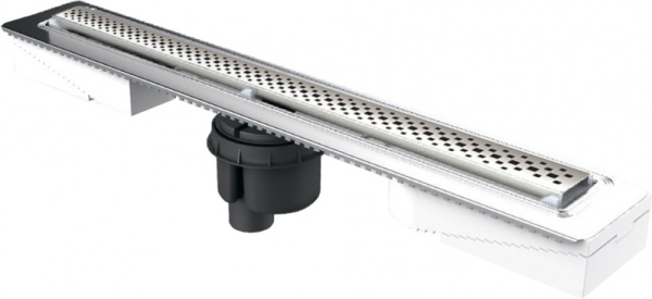 Душевой лоток Berges Wasserhaus C1 Brise 600 (в пол) 090031 матовый хром