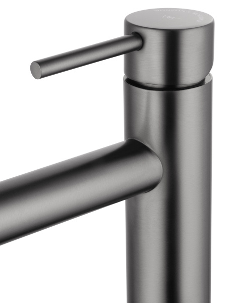 Смеситель для раковины высокий WONZON & WOGHAND, темный графит WW-H1064-BGG