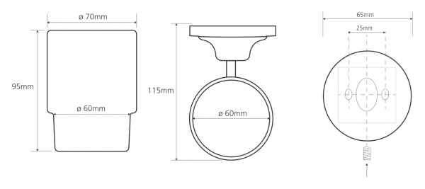 Держатель зубных щеток Bemeta Retro 144210018