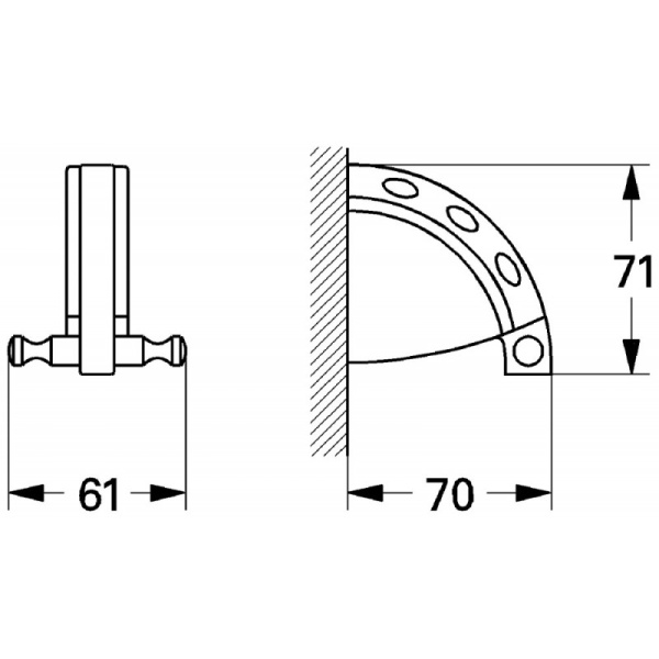 Крючок для банного халата Grohe Chiara 40202 R00 (40202R00)