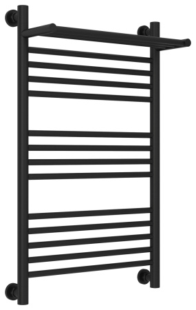 Полотенцесушитель Водяной Сунержа Богема с полкой + (80х50) Матовый Черный 31-0223-8050